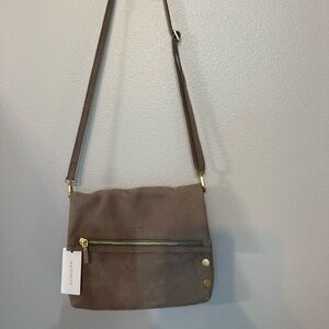 Hammitt Brown Crossbody Bag with Gold Accents
